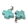 Synthetic Turquoise Pendants G-Z067-06P-04-3