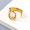 PVD Vacuum Plating 201 Stainless Steel Cuff Rings RJEW-Z032-01G-Q-2