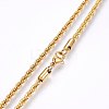 304 Stainless Steel Rope Chain Necklaces NJEW-F226-03G-04-2