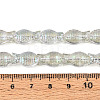 Transparency Electroplate Glass Beads Strands GLAA-T023-40B-02-4