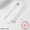 Simple S925 Silver Flower Stud Earrings for Women Daily Party Wear OY1580-1