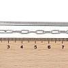 Non-Tarnish 304 Stainless Steel Paperclip & Herringbone Chains Double Layer Necklace for Men Women NJEW-E046-01P-4