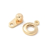 Rack Plating Brass Snap Clasps KK-U052-04G-2