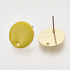 Iron Enamel Stud Earring Findings X-IFIN-N003-02C-2