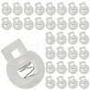 50Pcs PP Plastic Iron Spring Cord Locks KY-CN0002-36A-1