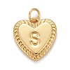 Rack Plating Real 18K Gold Plated Brass Pendants KK-E260-01G-S-1