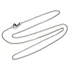 304 Stainless Steel Curb Chain Necklace NJEW-S420-001B-P-3