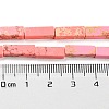 Synthetic Imperial Jasper Dyed Beads Strands G-D077-C01-09-5