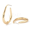 Brass Half Hoop Earrings EJEW-H109-12G-2