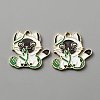 Zinc Alloy Enamel Pendants LS-ENAM-WH0065-01G-1