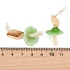 Alloy Stud Earrings AL-CBA6127-01G-3