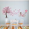 Translucent PVC Self Adhesive Wall Stickers STIC-WH0015-010-4