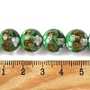 Handmade Gold Sand Lampwork Beads Strands LAMP-A003-03E-4