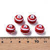 Opaque Striped Acrylic Beads MACR-S373-27A-01-3