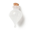 Teardrop Glass Cork Bottles Ornament AJEW-A039-01E-1