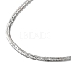 304 Stainless Steel Flat Snake Chain Necklaces for Women NJEW-D058-05P-2