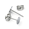 100Pcs 304 Stainless Steel Stud Earring Findings STAS-YW0001-43D-2