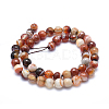 Natural Striped Agate/Banded Agate Beads G-J371-07-8mm-2