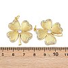 Brass Cubic Zirconia Pendants X-KK-L251-54G-3