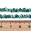 Electroplate Transparent Glass Beads Strands X-GLAA-N021-4mm-05-4