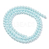 Electroplated Shell Pearl Beads Strands BSHE-G041-4mm-03-2