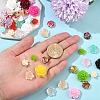 50Pcs 5 Styles Resin Cabochons CRES-YW0002-40-3