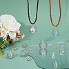 80Pcs 4 Styles Iron Bead Cage Pendants IFIN-HY0001-08-6