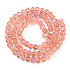 Electroplate Glass Beads Strands EGLA-A034-T4mm-L24-3
