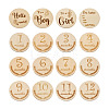 Basswood Milestone Cards WOOD-TA0001-41A-1