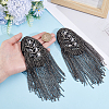 2Pcs Iron Tassel Chain Shoulder Epaulettes DIY-HY0003-62B-3