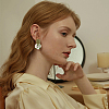 4 Pairs 4 Style Polymer Clay Dangle Stud Earrings with 316 Surgical Stainless Steel Pins EJEW-FI0002-44-7