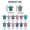  48Pcs 12 Styles Alloy Enamel Connector Charms FIND-TA0003-64-4