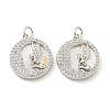 Brass Micro Pave Clear Cubic Zirconia Pendants KK-L211-018P-01-1
