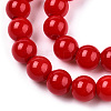 Opaque Solid Color Glass Beads Strands X-GLAA-T032-P8mm-04-2