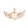 Alloy Pendant Cabochon Settings X-PALLOY-S107-002KC-RS-1