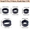 5Pcs 5 Styles Cowhide Sew on Leather Belt Loop for Bag Strap FIND-CL0001-74A-2