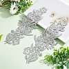 Flower Polyester Embroidery Garment Accessories AJEW-WH0304-64-4
