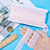 10 Yards Polyester Elastic Lace Trim OCOR-WH0086-04A-3