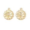 Brass Micro Pave Clear Cubic Zirconia Charms KK-G544-07G-02-1