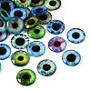 Printed Transparent Glass Cabochons GL-CBAA22A-16-2
