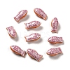 Handmade Printed Porcelain Beads PORC-E015-17E-1