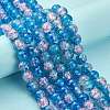 Spray Painted Crackle Glass Beads Strands LS-CCG-Q001-10mm-19-6