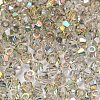 Full Rainbow Plated Transparent Electroplate Glass Beads EGLA-M030-02A-FR01-2
