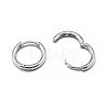 925 Sterling Silver Hoop Earrings X-STER-L057-077B-2