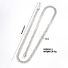 6mm Stainless Steel Mesh Chain Necklaces HJ0053-2-2