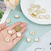 20Pcs Alloy Resin Buttons DIY-FH0009-88-3