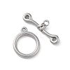 Non-Tarnish 304 Stainless Steel Ring Toggle Clasps STAS-A092-09C-P-1
