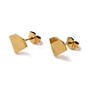 PVD Vacuum Plating 304 Stainless Steel Stud Earrings EJEW-Z040-04G-1