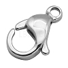 304 Stainless Steel Lobster Claw Clasps X-STAS-AB25-1