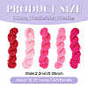 5 Bundles 5 Colors Pink Theme Acrylic Fiber Yarn OCOR-TA0003-18B-4